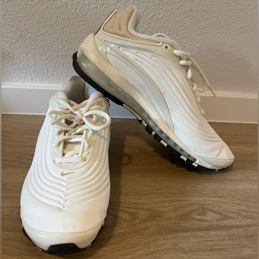Nike Air Max Deluxe SE Shoes Sail Desert Ore Teal Tint A08284-100 Men's Size 8